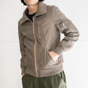 around 1970s Germany gray color high neck flight jacket 'civilian type'