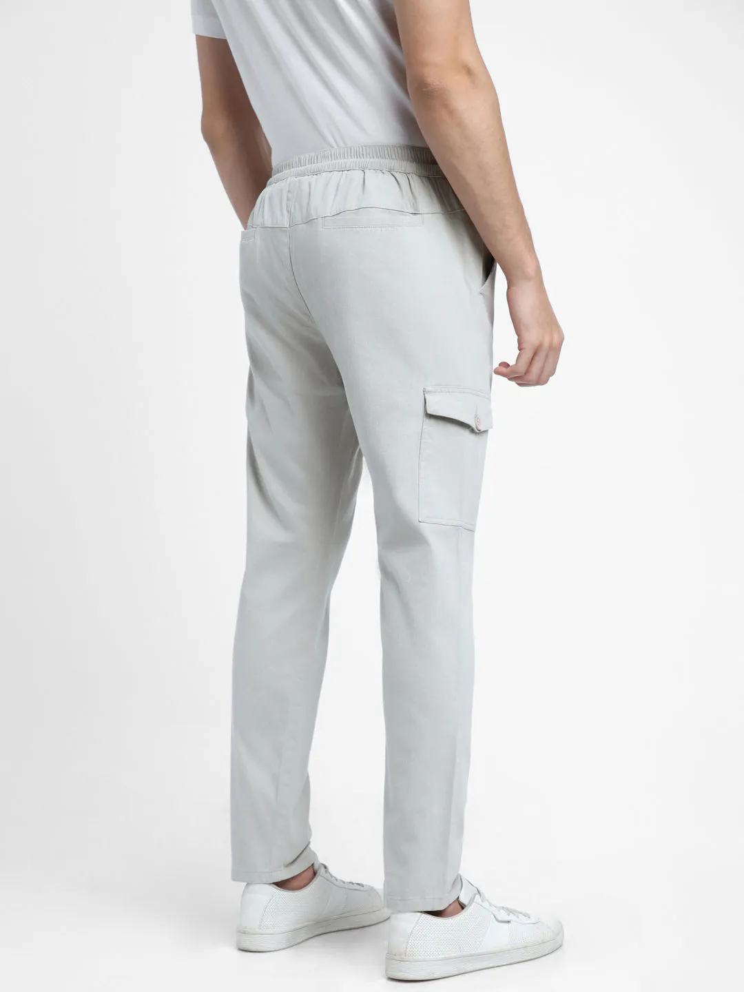 Men's Stone with Drawstring Closure Cargo Pants
