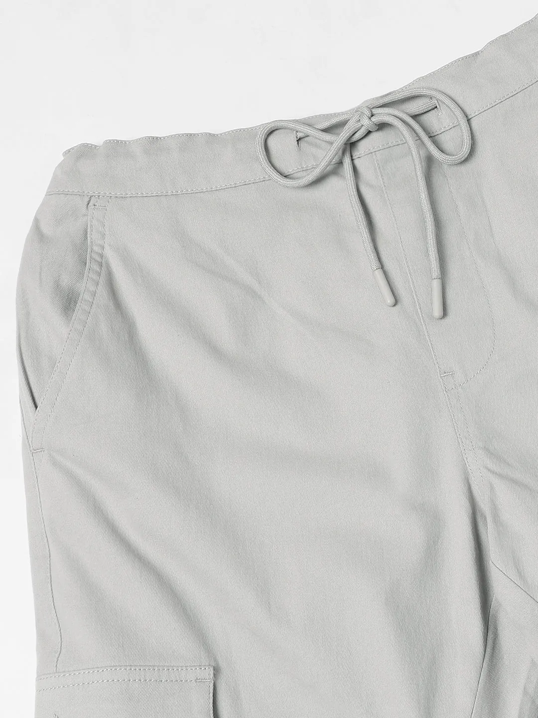 Men's Stone with Drawstring Closure Cargo Pants