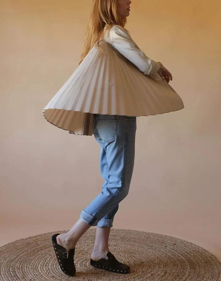 Plisse Wool Techno Taffeta Cardigan